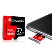 MICRODATA 32GB U1 Red and Black TF Memory Card - 2