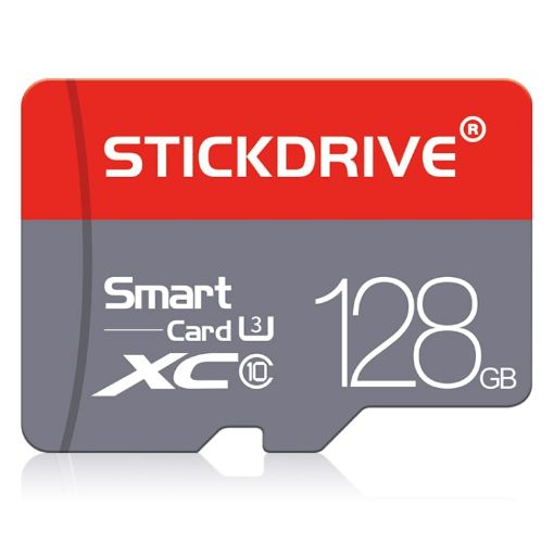 128GB U3 Red and Grey TF Memory Card - 1