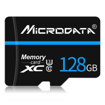 MICRODATA 128GB U3 Blue Line and Black TF Memory Card - 1