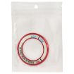 Fluorescent Aluminum Alloy Ignition Key Ring, Red - 3.4cm - 5