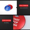 Blue Aluminum Engine Start Stop Button Cover for Mazda CX4/CX5/Axela/ATENZA - 4