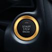 Gold Aluminum Alloy Car Engine Start Button Trim for Mazda CX4/CX5/Axela/ATENZA - 1