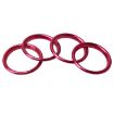 4 PCS Car Outlet Decorative Rings for Audi A3 - Magenta - 6