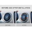 Carbon Fiber Engine Start Key Push Button Ring Trim for BMW E90/E92/E93 - 5