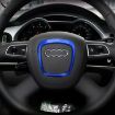 Blue Audi Car Steering Wheel Decorative Ring Cover Trim Sticker - 1