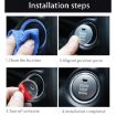 Mercedes-Benz Car Engine Start Key Button Cover Trim Sticker - 7