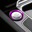 Volkswagen Car Engine Start Key Push Button Ring Trim Sticker (Purple) - 8