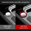Volkswagen Car Engine Start Key Push Button Ring Trim Sticker (Red) - 6