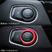 BMW Car Engine Start Key Push Button Ring Trim Aluminum Alloy Sticker (Red) - 8