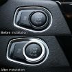 BMW Car Engine Start Key Push Button Ring Trim Aluminum Alloy Sticker (Silver) - 8