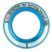 Ford Fluorescent Aluminum Alloy Ignition Key Ring - Sky Blue - 4