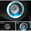 Ford Fluorescent Aluminum Alloy Ignition Key Ring - Sky Blue - 6