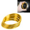 4 PCS Car Metal Air Outlet Rings for Audi A3/S3/Q2L - Gold - 1