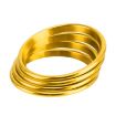 4 PCS Car Metal Air Outlet Rings for Audi A3/S3/Q2L - Gold - 4