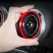 4 PCS Car Metal Air Outlet Rings for Audi A3/S3/Q2L - Red - 6