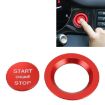 Red Car Engine Start Key Push Button Ring Trim for Land Rover/Jaguar - 1