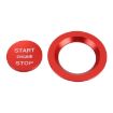 Red Car Engine Start Key Push Button Ring Trim for Land Rover/Jaguar - 3