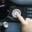 Silver Car Engine Start Key Push Button Ring Trim for Land Rover/Jaguar - 5