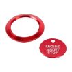 Ford F150 Car Engine Start Key Push Button Ring Trim Sticker - Red - 3