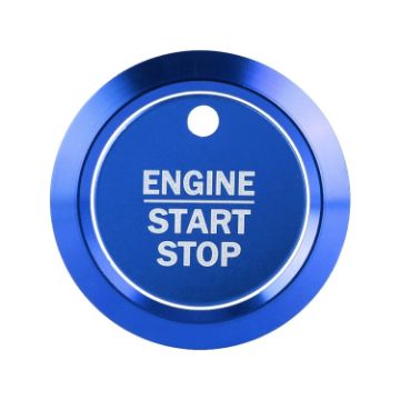 Ford F150 Blue Key Push Button Ring Trim Sticker Decoration - 1