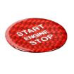 Red Carbon Fiber Engine Start Button Trim for Audi A3 - 2