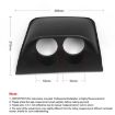 52mm 2 Holes Dash Gauge Meter Pod Mount Holder - Carbon Fiber - 4
