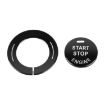 Infiniti Car Engine Start Key Push Button Ring Trim Sticker - Black - 2
