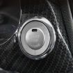 Infiniti Car Engine Start Key Push Button Ring Trim Sticker - Silver - 4