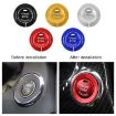 Red Car Engine Start Key Push Button Trim Sticker for Infiniti - 6