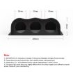 52mm 3 Hole Dash Gauge Meter Pod Mount Holder - Carbon Fiber - 5