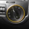Volkswagen Golf Car Headlight Switch Decorative Ring - Gold - 6