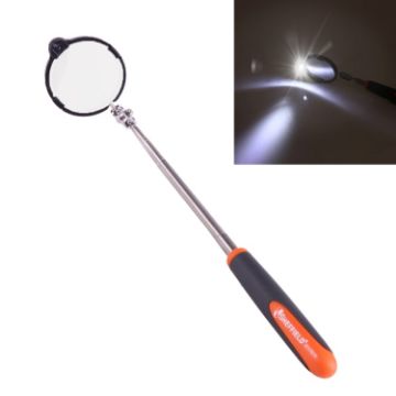 Retractable Vehicle Inspection Mirror with LED Light - 55mm Diameter - 1