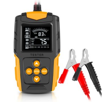 FOXSUR FBT200 Car Battery Tester - 12V/24V - Orange - 1