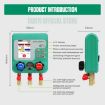 DUOYI DY523 Automotive Vacuum Pressure Gauge Set - 2pcs - Refrigerant Meter - 3