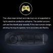 VR SHINECON SC-B03 Wireless Bluetooth Remote Control Handle Selfie Stick (Black) - 4