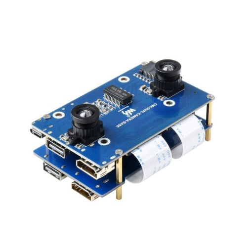 Waveshare Binocular Camera Base Board for Raspberry Pi Compute Module 4 - 1