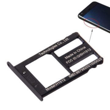 Black SIM Card Tray for Google Nexus 6P - Replacement Part - 1