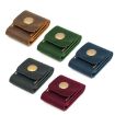Green Leather Case for Mobile Phone SIM Card, Memory Card, and Guitar Pick - 2
