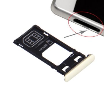 Sony Xperia X SIM Card Tray + Micro SD Card Tray + Dust Plug - 1