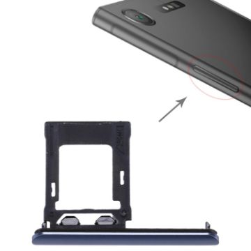 Blue SIM/Micro SD Card Tray for Sony Xperia XZ1 - Double Tray - 1