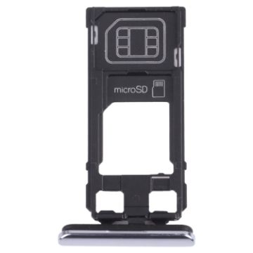 Sony Xperia 1/XZ4 SIM Card Tray + Micro SD Tray - Grey - 1