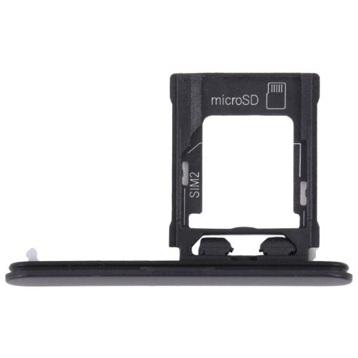 Sony Xperia XZ1 Compact SIM Card Tray + Micro SD Card Tray - Black - 1