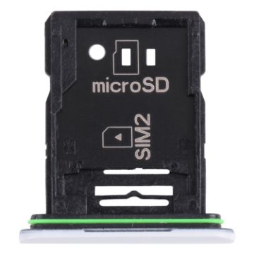 Sony Xperia 10 III SIM Card Tray + Micro SD Tray - White - 1