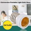 E14 to E12 Light Lamp Bulbs Adapter - Converter Adapter - 5