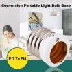 E17 to E14 Light Lamp Bulbs Adapter - Converter Adapter - 4