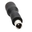 DC 5.5mm x 2.1mm Female to DC 8.0mm x 2.0mm Male Adapter - Black - 1