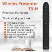T5-H-L Red Laser Pointer Presentation Clicker 2.4GHz PPT Remote Control - 3