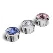 Pink Diamond Rhinestone Licence Plate Frame Anti-theft Fixing Nut Cover - 2