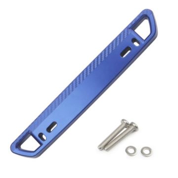 Carbon Fiber Pattern License Plate Frame Holder - Blue - 1