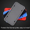Waterproof Rustproof Silicone License Plate Frame - US Black - 6